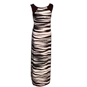 Avenue Black /White stripes maxi dress size 18/20